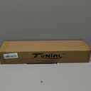 TONIAL Curtain Rods for Windows 48 to 84 Inch(4 to 7 ft), Telescoping Splicing 3/4 Single Rods 32 to 86 Inch Christmas Decorative Drapery Rod with Translucent Diamond Finial, Luxury Gold