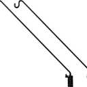 MIXXIDEA 2 Packs Heavy Duty Extended Reach Wall Mounted Deck Hook Wall Pole, Wall Bracket Direction and Length Adjustable Plant Bracket for Bird Feeders, Planters, Suet Baskets, Lanterns, Wind Chimes (43in Long Wall Mounted Hook-2 Packs)