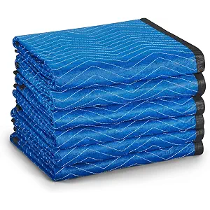 A AWESOME Furniture Moving Blankets,72 x 80 Inches Quilted Pads, Heavy Duty Moving Supplies for Household Goods, 6 Pack