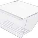 HECASA 2188664 Crisper Pan Drawer (Lower) Replacement for WP2188664 Compatible with Whirlpool, Kenmore, Maytag, Kitchen Aid Refrigerator W/White Handle