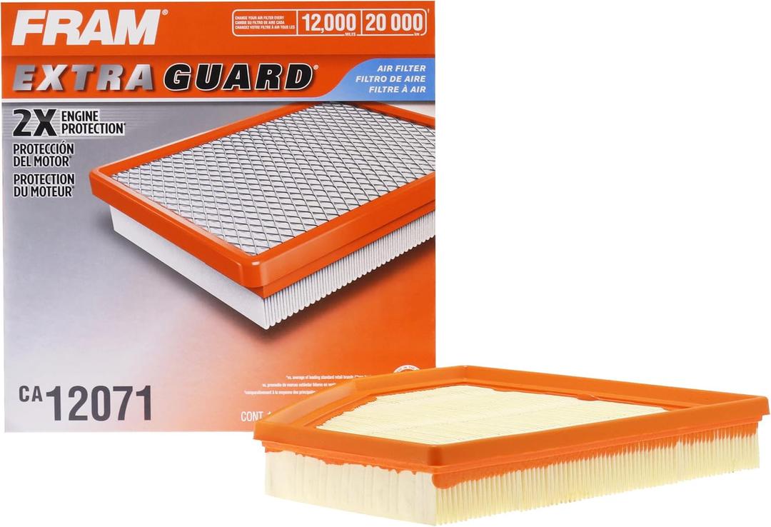 FRAM Extra Guard CA12071 Replacement Engine Air Filter for Select BMW Models, Provides Up to 12 Months or 12,000 Miles Filter Protection