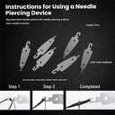 4 x Sewing Tool Set, 37Pcs Big Eye Steel Sewing Needles Kit, Threader and Needle Repair Kit, Needle Threaders and Seam Ripper for Hand Sewing (37pcs Tool kit)