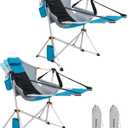 KingCamp 2 Pack Hammock Chairs with Footrest, Heavy Duty Swing Chair 400lbs