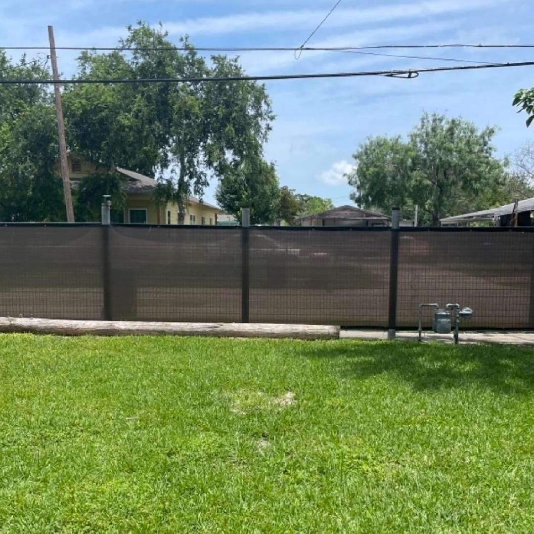 Fence Privacy Screen Balcony Sun Shade Cloth 5'x16' 80% Shade Fabric Outdoor Patio Screens Mesh Panels Apartments Railing Cover UV Protection for Backyard Garden Porch Deck