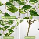 Oairse Artificial Hanging Plants Hanging Faux Pothos Vines Plants Fake Wall Plant Greenery Decor for Bedroom Bathroom Living Room Balcony Shelf Indoor Outdoor Dcor