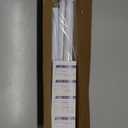 Shower Curtain Rod 45-77 Inch Adjustable Shower Rod White Tension Rod Spring Curtain Rod Rust Proof Shower Rods for Bathroom White Curtain Rods No Drilling