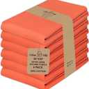 Urban Villa Kitchen Towels 100% Cotton Dish Towels for Kitchen(Set of 6) 20x30 Dish Cloths Highly Absorbent Kitchen Linen Set with Hanging Loop Perfect for Drying Dishes Cleaning Hand Towels Coral