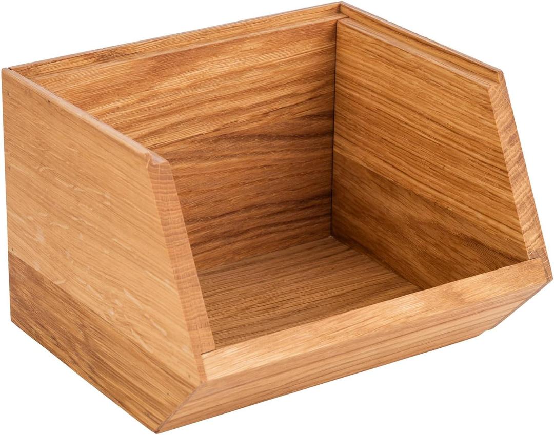 APS 11728 Buffet Box, 17.5 x 15.5 cm, Height: 12.5 cm, Oak Wood, Oiled