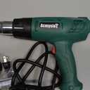 Heat Gun, Heavy Duty Hot Air Gun Kit Dual Temperature Settings 572~932 (300-500), Overload Protection with 4 Nozzles for Crafts, Shrink Wrapping/Tubing, Paint Removing, Epoxy Resin (Green)