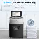 BONSEN 150-Sheet Autofeed Paper Shredder Heavy Duty, 60 Mins Micro-Cut Shredder for Office, 6 Gal Large Capacity Bin P-4 High Security Commercial Document Shredders for Home Office S3114
