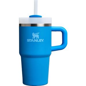 STANLEY Quencher H2.0 Tumbler with Handle and Straw 20 oz | Flowstate 3-Position Lid | Cup Holder Compatible for Travel | Insulated Stainless Steel Cup | BPA-Free | Azure