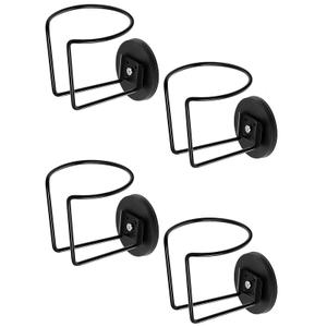 Treela 4 Pcs Magnetic Cup Holder Stainless Steel Cup Caddy Drink Holder for Tractor Refrigerator Treadmill Mower Truck Automotive Rv Car Trailer Boat Metal Surface