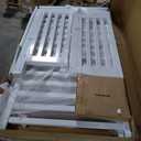 Dream On Me Folding Full-Size Convenience Baby Crib in White, GreenGuard Gold & BSA, Portable, Patented Quick Folding System, Strong Wheels, 2 Adjustable Mattress Heights (53"L x 31"W x 46"H)