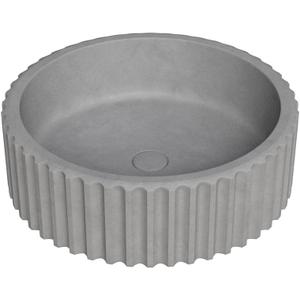 Swiss Madison Lafayette 16" Round Concrete Vessel Sink in Gray