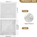 PATIKIL 13" x 13" Square Ceiling Diffuser, Aluminum Square Vent Cover HVAC Ceiling Diffuser for HVAC System Horizontal Flow Duct Industrial Home Office,White,16" x 16" Ducting Opening Size