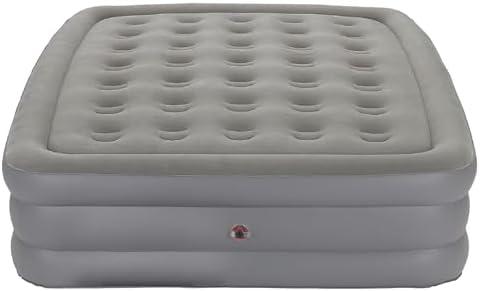 Coleman GuestRest 18" Plush Top Double High Air Mattress Airbed with Integrated Storage System and Carry Bag, Pump Not Included, Queen