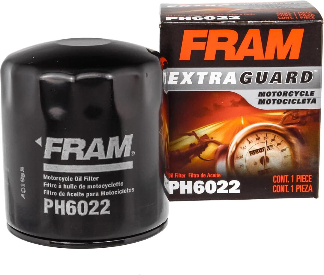 FRAM Extra Guard PH6022 10K Mile Change Automotive Replacement Interval Spin-On Engine Oil Filter for Select Vehicle Model Years, Vehicle Engine Protection Oil Filter for Everyday Drivers