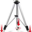 YAMATIC Impact Sprinkler on Adjustable Tripod Base, 360 Degree Large Area, Heavy Duty Adjustable Pulsator Sprinkler for Lawn, Yard and Grass Irrigation, Spray up to 20-90ft(Brass Head) (48inch)