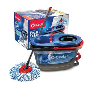 O-Cedar RinseClean Spin Mop & Bucket System | Clean with Clean Water | Removes 99% of Bacteria