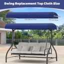 Porch Swing Canopy Replacement Top, Swing Chair Canopy Replacement for GT Porch Swing Model GCS00229C (Blue)