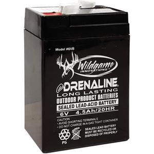 WILDGAME Innovations 6V New Version Edrenaline Rechargeable Battery for Game Feeders Outdoor Long-Lasting Sealed Lead-Acid Tab Style Rechargeable Battery (1 Count (Pack of 1))