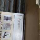 KAMANINA Single Curtain Rod 32 to 58 Inch(2.6-4.8Ft), 7/8 Inch Antique Bronze Adjustable Drapery Rod for Windows, Decorative Netted Texture End