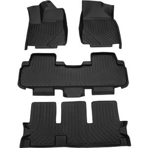 Cartist Floor Mats for Toyota Highlander 7/8 Seats 2014-2019, All Weather Floor Liners for Highlander Accessories, Heavy Duty Car Mats, Car Accessories