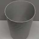 UUJOLY Plastic Small Trash Can Wastebasket, Garbage Container Basket for Bathrooms, Laundry Room, Kitchens, Offices, Kids Rooms, Dorms, (Grey, 1.8 Gallon)