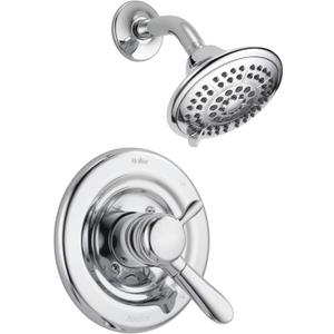 Delta Faucet Lahara 17 Series Dual-Function Shower Trim Kit with 5-Spray Touch-Clean Shower Head, Chrome T17238 (Valve Not Included)