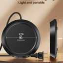 Kepwam Coffee Mug Warmer - 50W Electric Coffee Warmer for Desk 3 Temp Settings & 2-9 Timer Smart Cup Warmer for Desk Candle Warmer Plate with LED Lights Beverage Tea Milk Warmer for Home & Office