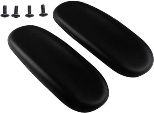 Office Chair Arm Rest Replacement Fits All Styles of Arms with 4" Mounting Hole Patterns Screws Set Desk Armrest Cover(2Pack)