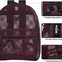 Summit Ridge Mesh Backpacks for Kids, Adults, School, Beach, and Travel, Colorful Transparent Mesh Backpacks with Padded Straps Large