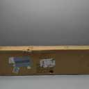 DR.IRON Industrial Pipe Clothing Racks with 2 Tier Shelves, Wall Mounted Black Clothes Rack with Double Hanging Rods Heavy Duty Garment Storage Rack Display Racks Rod for Clothes,Laundry Room