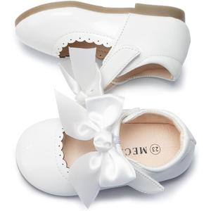 Mary Jane Little Girls Dress Shoes Toddler Baby Ballet Flats Flower Girls Wedding Party Bow Princess Kid Shoes (8.5 Toddler) Mary Jane Little Girls Dress Shoes Toddler Baby Ballet Flats Flower Girls Wedding Party Bow Princess Kid Shoes (8.5 Toddler)