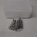 Citylife 3 PCS Plastic Storage Bins with Latching Lids Portable Project Case Clear File Box Stackable Storage Containers for Organizing A4 Paper, Photo, Document, Scrapbook (5QT)