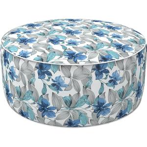 LVTXIII Inflatable Stool Ottoman Footrest with Handle, All Weather Footrest Seat, Indoor or Outdoor Pouf for Home Patio Garden and Camping Use, D31 xH14, Large Round LVTXIII Inflatable Stool Ottoman Footrest with Handle, All Weather Footrest Seat, Indoor or Outdoor Pouf for Home Patio Garden and Camping Use, D31 xH14, Large Round