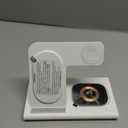 3 in 1 Foldable Charging Station for Apple Products,Wireless Charger for iPhone 17 16 15 14 13 12 Pro Max,Travel Dock Adapter&Light for iWatch Series 11 10 9 Ultra 3/2 SE 3/2,for AirPods 4 3 2 Pro 3/2 (White)