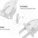 PRETYZOOM 2 Pack Led String Light Extension Cord 118In Flexible Cable for Indoor Outdoor Party Decoration with International Plug