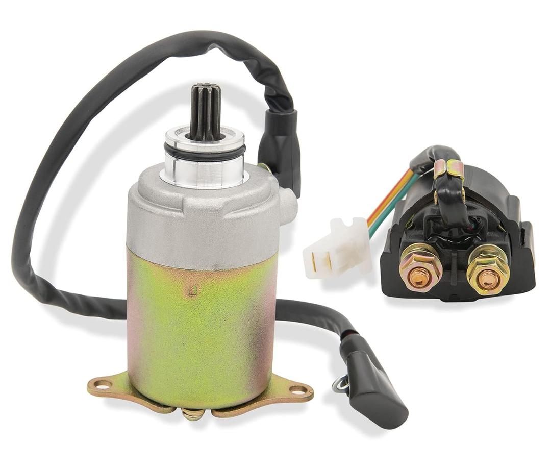 GY6 Starter for GY6 4-Stroke Engine 50cc 150cc 125cc 200cc 250cc Scooters Moped ATV Go Kart 4 Wheelers Dirt Bikes Baja Jonway Roketa Coolster (9teeth)
