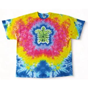 Colorful Tie Dye Sea Turtle Shirt, Size XXL