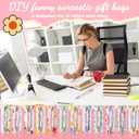 12 Set Christmas Funny Sarcastic Ballpoint Pens Bulk Gifts with 12 Sarcastic Flower Sayings Pens and 12 Cards 12 Opp Bags for Lab Week Gifts Teacher Office Supplies for Women Men Black Ink