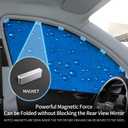 Aokway Side Window Sunshade Sun Shade for Car Window Double Thickness Auto Windshield Sunshades Curtain Universal Fit for Driver for Baby UV Protection (Front Side 2pcs)