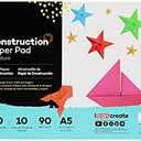 50 Sheets Construction Papers 10 Assorted Colors 5.8 x 8.3 Inch A5 Size Construction Pads Great for Kids Home Office School Kindergarten Classrooms Drawing Coloring Painting Crafts & Arts Projects 6 Pack