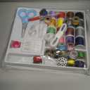 CraftBud Mini Sewing Machine for Beginners, Dual Speed Small Portable Sewing Machine for Kids and Adults with Extension Table, 48 Piece Gift Set Includes, Pedal, Projects Book, Light and More, White