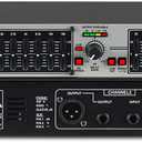 Graphic Equalizer 15-Band Stereo EQ for Home Audio, Dual Channel Professional Silver DJ Equalizer, Noise Reduction 1U Rack Mount (EQ-215S)