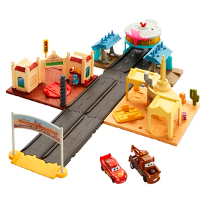 Disney And Pixar Cars On the Road Radiator Springs Tour Playset, 2 Toy Cars