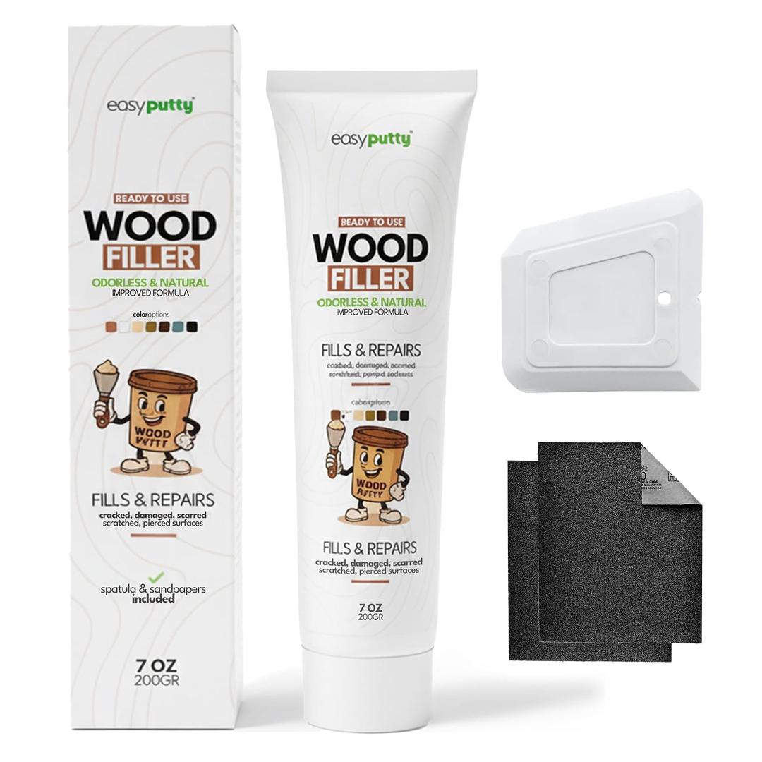 Wood Filler - Wood Putty for Furniture Repair, Wooden Cabinet, Door, Table