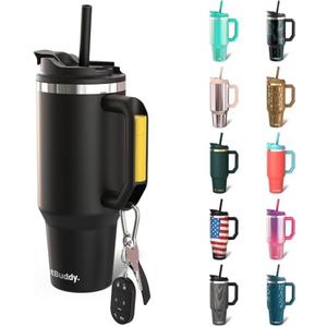 Frost Buddy Thicc Buddy - 40 oz Stainless Steel Vacuum Insulated Tumbler with Lid and Straw for Water - Travel Mug Cupholder Friendly - Gifts for Women Men Him Her (Texas Tea) Frost Buddy Thicc Buddy - 40 oz Stainless Steel Vacuum Insulated Tumbler with Lid and Straw for Water - Travel Mug Cupholder Friendly - Gifts for Women Men Him Her (Texas Tea)