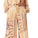 DEE OCLEPPO Women's Piper Button Top With Zipper Bottom Jumpsuit Standard, Small, Mango Mojito- Watercolor Branc 