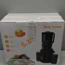 Cold Press Juicer - 5.3" Large Feed Chute Juicer Machines for Whole Vegetables & Fruits, 99% High Juice Yield, Quiet & Easy to Clean Slow Masticating Juicer, BPA-Free, Preserves More Nutrients (Black)